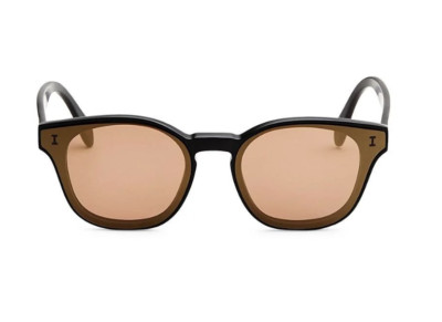 Illesteva Womens Martinique 61mm Matte Black Rectangle Sunglasses R1155