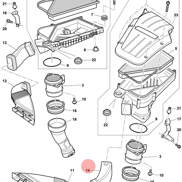 Bentley Continental GT 2004-2019 Front Left Air intakes Set P/N 3W0827447D