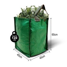 Primes DIY 120L Garden Waste Bags - Heavy Duty Large Refuse Sacks with Handles