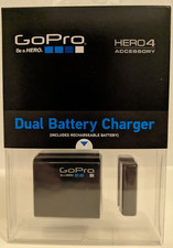 GoPro Dual Battery Charger  Battery for HERO4 Accessory Black NEW