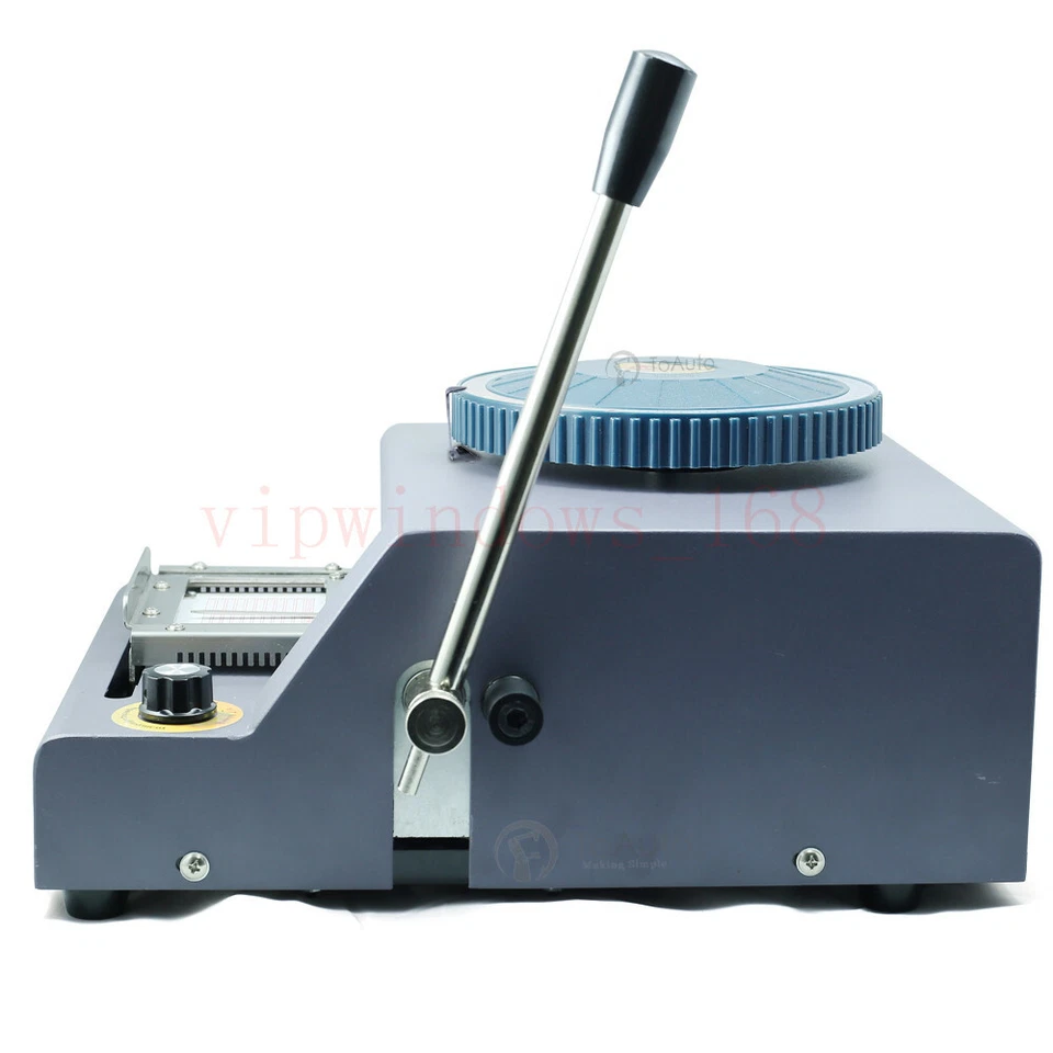 Manual Embosser Machine 72 Letter PVC VIP Card Code Printer Stamping Embossing - Image 4 of 4