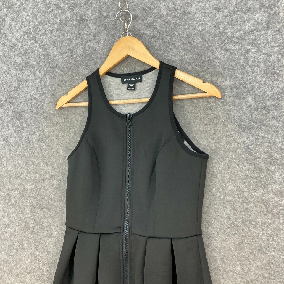 Vestido Stylestalker para mujer talla 8 negro sin mangas ajuste y cremallera acampanada 28202 Foto 2 de 4