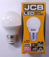 2X 6W (=40W) JCB LED Golf G45 Rund 3000K WarmweißEs Licht GlüHbirne ES E27 Lampe