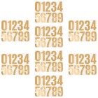  8 Sheet House Numbers for outside DIY Door Business Letter Stickers