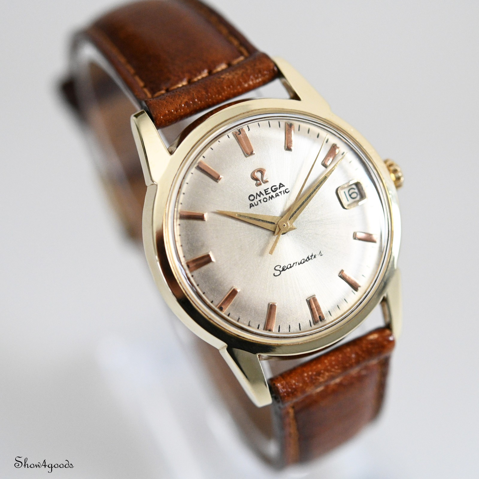Omega Seamaster Date Gold Plated 14760-61 SC Automatic Cal 562 Original 1961