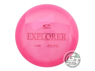 NEW Latitude 64 Opto Explorer 171g Pink Red Foil Distance Driver Golf Disc