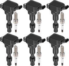 6Set Ignition Coil Pack UF863 And 6 Iridium Spark Plug 93175 Compatible With Kia