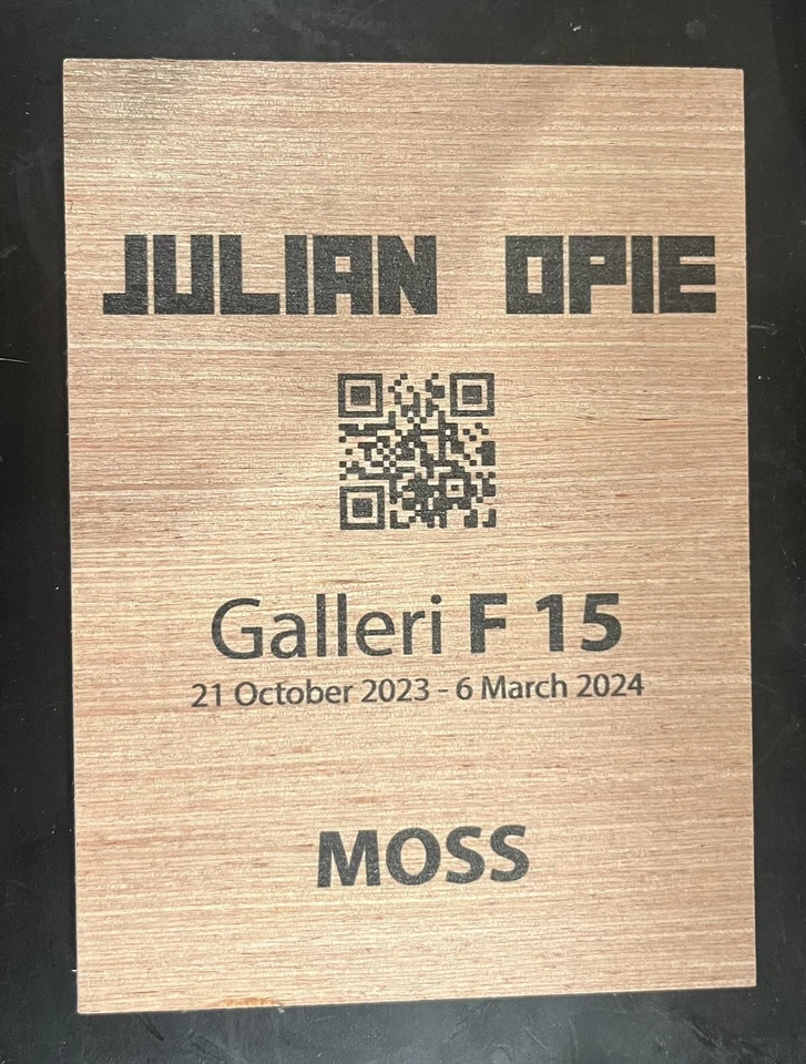 Tarjeta INVITACIÓN de madera Noruega impresión OPIE de Julian en madera 2023 Foto 4 de 4