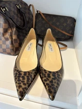 Jimmy Choo Leopard Heels Brand New Never Worn Size 38/8 (Fit smaller 7.5) $795