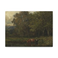 Edward Mitchell Bannister - Landscape - 1895 - Canvas Wall Art