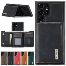 For Samsung Galaxy S26/S25/S24/S23/S22/S21 Removable Wallet PU Leather Case