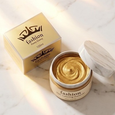Pretty Cowry Fashion Gold Hair Coloring Material Wax Paste 120ml NIB