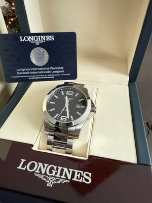 Longines Conquest Sunray blaues Zifferblatt Herrenuhr - L3.760.4.96.6