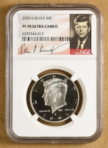 2003 S Proof Kennedy Silver Half Dollar NGC PF 70 Ultra Cameo