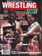EB3759  DEMOLITION SMASH  STING  signed Vintage Wrestling Magazine w/COA