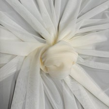 Dorothea CREAM Power Mesh Nylon Spandex Fabric by the Yard