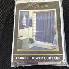 New Hofmann Laces Limited Lace Fabric Shower Curtain Solitaire White
