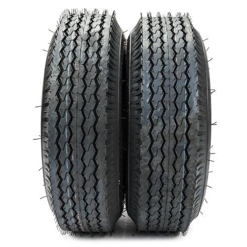 Two 4.80/4.00-8 Trailer Tires 4 Ply Bias Load Range B 4.80-8 Tubeless