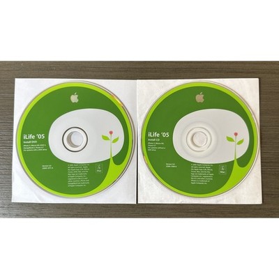 Apple Mac iLife '05 Install DVD + CD: iTunes 4.7 iPhoto 5 iMovie HD GarageBand 2