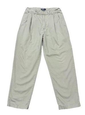 VTG 90's Polo Ralph Lauren Chino Pleated Cuff Hammond Pant Mens