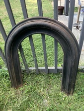 Victorian Era Arched Cast Iron Fireplace Mantel Surround Architectural Salvage