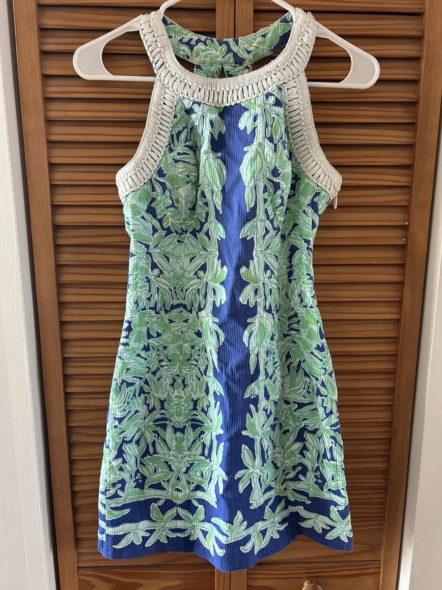 sachin and babi light blue dress Island Map Dress With Round Neck