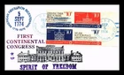 DR JIM STAMPS US COVER FIRST CONTINENTAL CONGRESS FDC SETENANT NAVAL CANCEL
