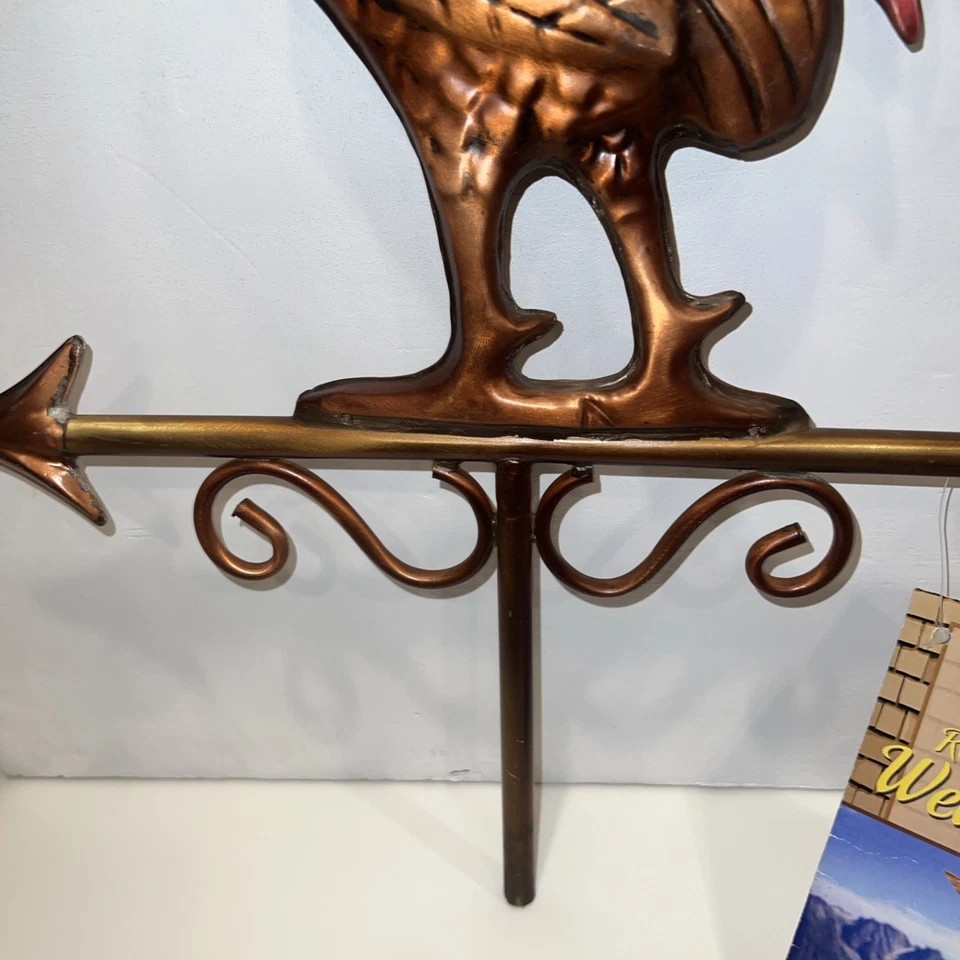Bantam Rooster Weathervane Good Directions NEW Aluminum Zinc Figure Only  - Image 4 of 4