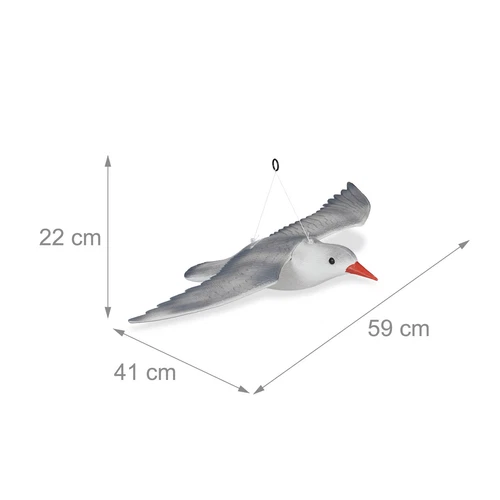 Figura espantapajaros ahuyentador de aves resistente ligero figura de gaviota - Imagen 4 de 8