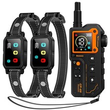AI Dog Shock Collar 2 Dogs 10-120Lbs - 3300FT Dog Training Collar with Remo...