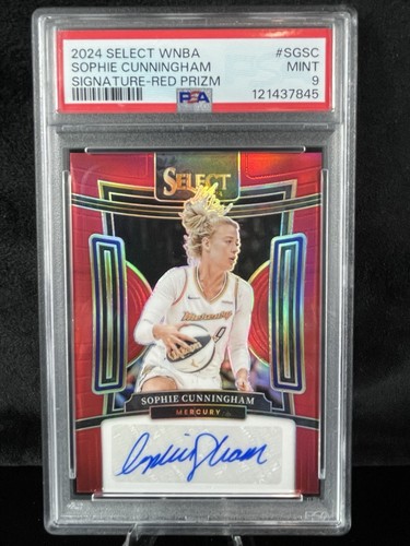 2024 Select WNBA Signatures Sophie Cunningham #SGSC Auto Red Prizm /99