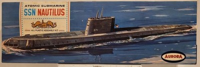 Vintage Aurora Atomic Submarine SSN Nautilus # 708-130 Plastic Model