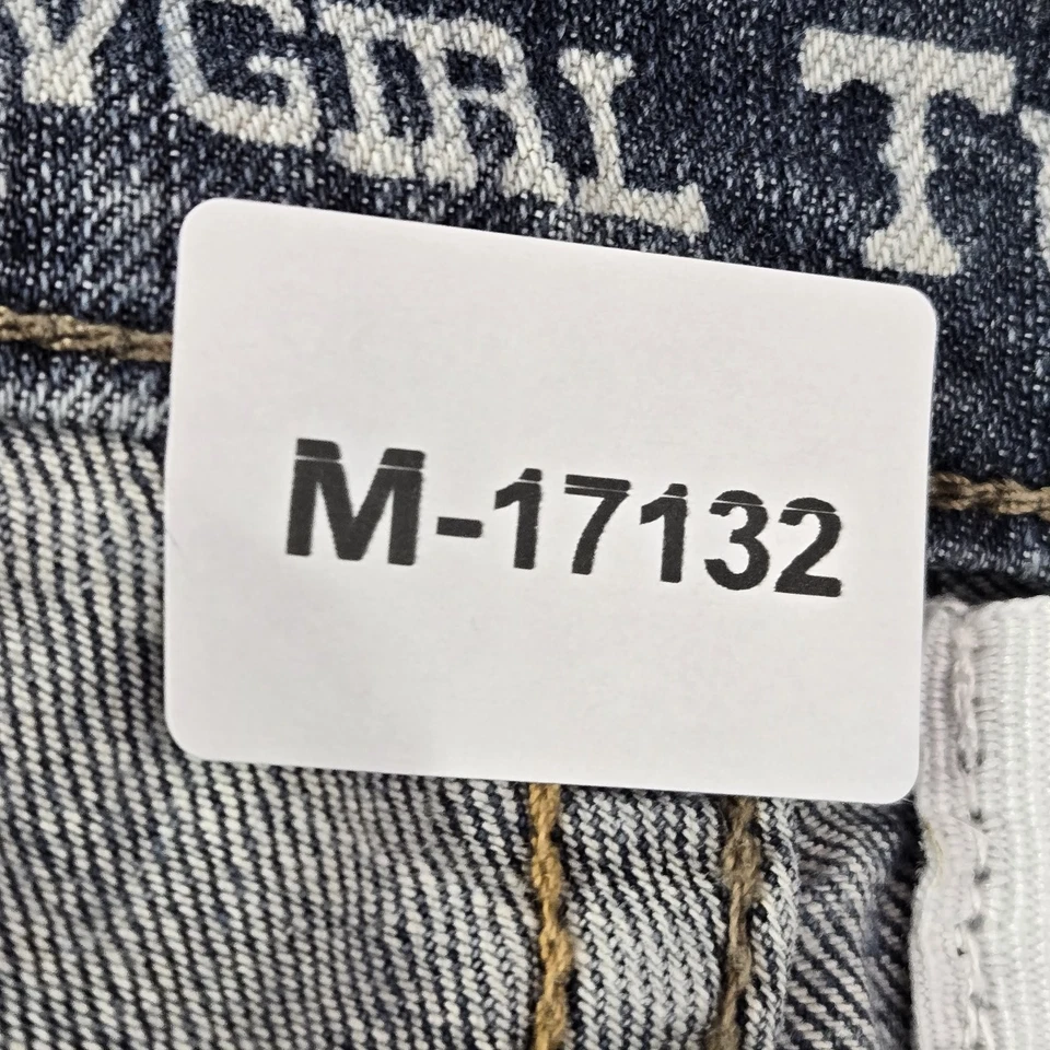 Pantalones de mezclilla para mujer Cowgirl Tuff 33X35 azul logotipo bordado occidental entrepierna 34" Foto 2 de 4