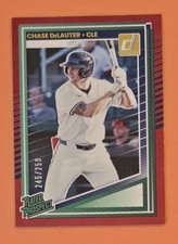 Chase Delauter 2025 Donruss Red Foil 245/250 Rated Prospect Card #107