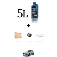 Hoffcar Service Kit 3 Filter Und 5L ÖL FüR Fiat Stilo 2.4 20V 125KW Ab 2001