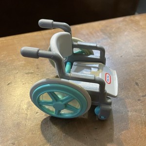 Little Tikes Dollhouse Size Wheelchair Gray Teal 5555