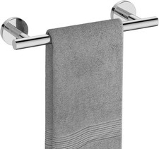 USHOWER 9" Polished Chrome Hand Towel Bar SUS304 Stainless Steel Rack 11" Total