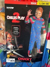 Chucky Halloween Costume; Mask included  Size Man L 36-38 