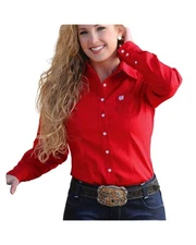 Cinch Women's Solid Button-Down Western Shirt - MSW9164032