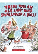 There Was an Old Lady Who Swall- 9780545043618, paperback, Lucille Colandro, new