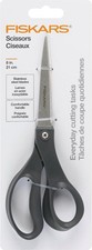 NEW LOT OF 2 Pairs Fiskars Scissors 8" Everyday Cutting