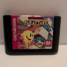 Pac-Attack (Sega Genesis, 1993) cartridge and box