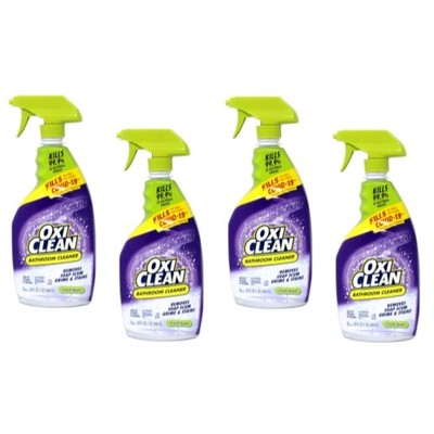 OxiClean Bathroom Cleaner Spray Fresh Scent 32 Fl. Oz. Pack of 4