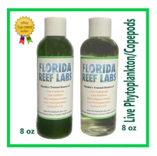 LIVE Copepods 8oz / Live Phytoplankton 8oz - Florida Reef Labs® - FAST SHIPPING