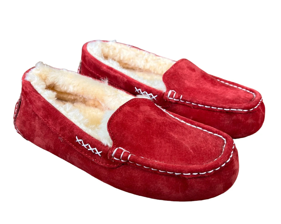 Zapatillas Old Friend Footwear para mujer Bella felpa nobuck 441310 rojas Foto 2 de 4