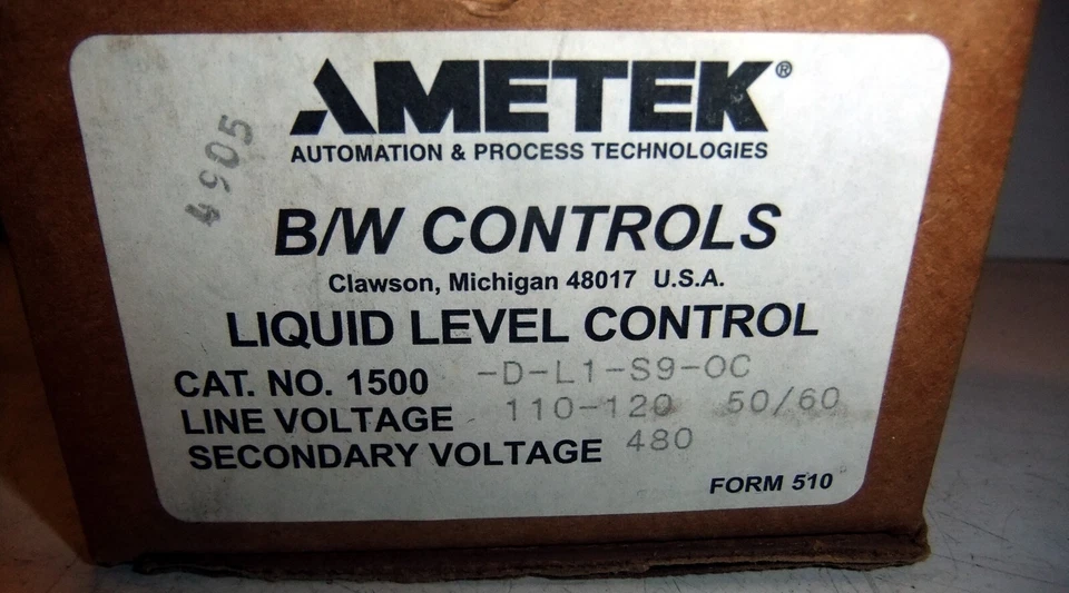 Ametek 1500-D-L1-S9-OC Liquid Level Control - Image 2 of 3