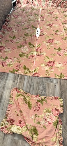 Vintage Shabby Landhaus Chic Chris Madden Twin Tagesdecke Rüschen Schein Landhaus Kern - Bild 4 von 15