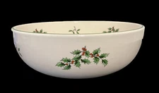 Spode Christmas Tree Serving Bowl Individual Bowl 7" / NIB.  Green Edge