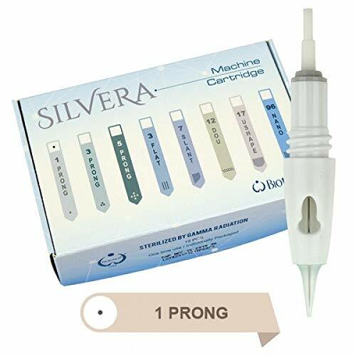 Biotouch SILVERA 1 PRONG Sterilized Disposable Needle Cartridges Microblading - Photo 1/7