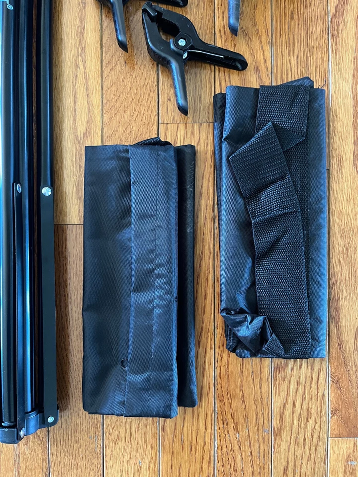 Photo Backdrop Stand 10'x7' Studio Background Support Kit With Clamps Carry Bag - Image 3 of 4